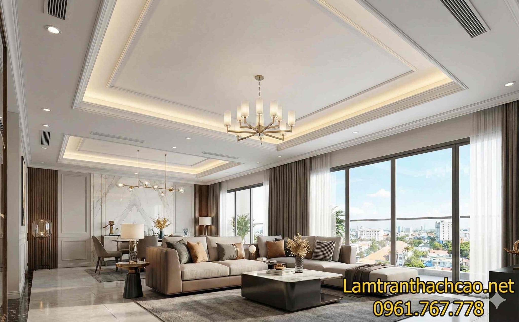 Nhận làm trần thạch cao giá rẻ